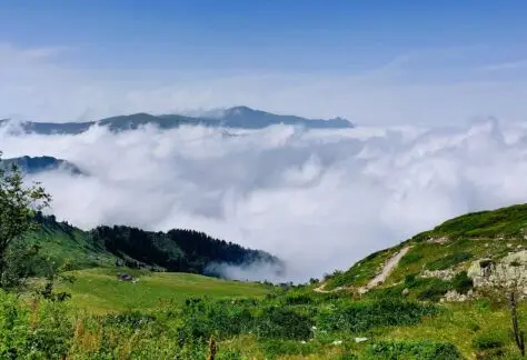 Vista panoramica dal rifugio Garelli