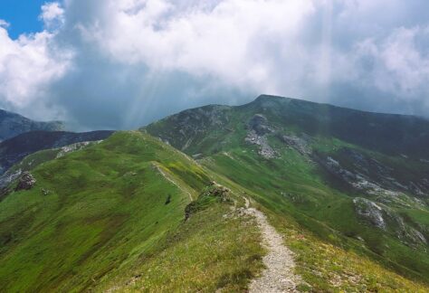 La cresta dopo il passo delle saline