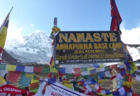 La Palina del campo base dell'annapurna