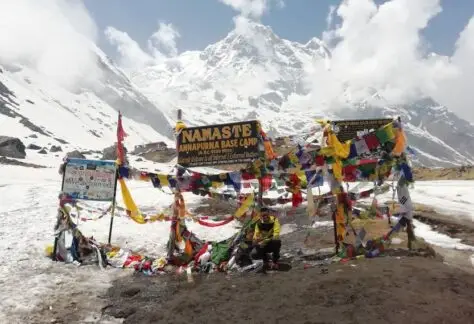 Il pampa al campo base dell'Annapurna