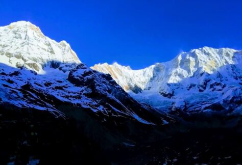 Vista dal Campo Base dell'Annapurna con Pampa Trek