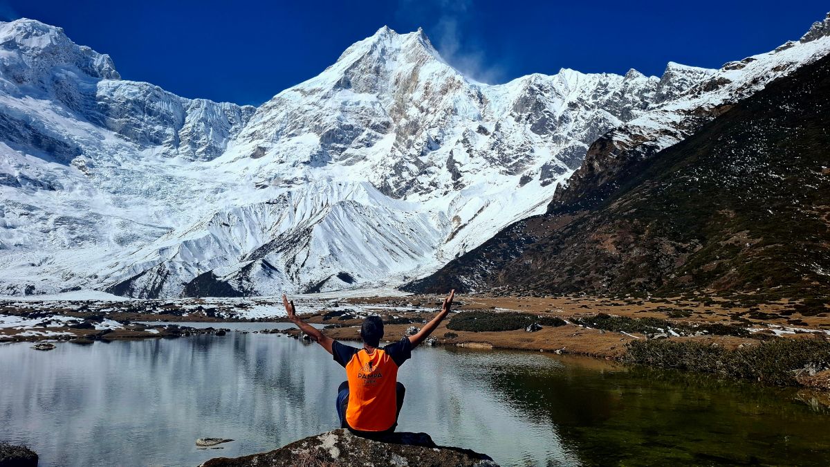 Manaslu Circuit Trek in Nepal, panorama dell’Himalaya